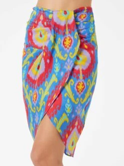 MC2 Saint Barth Woman Mid Skirt Amanda With Multicolor Print 10 MC2 Saint Barth Woman Mid Skirt Amanda With Multicolor Print -MC2 Saint Barth Shop ikat cotton skirt 3