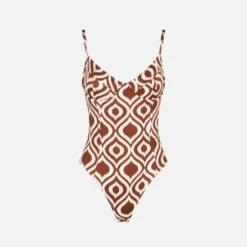 MC2 Saint Barth Woman Underwire One-piece Swimsuit With Pattern
