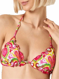 MC2 Saint Barth Woman Triangle Bikini With Ikat Print -MC2 Saint Barth Shop ikat triangle bikini 3
