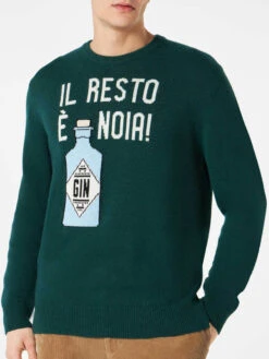 Man Sweater With Il Resto è Noia Print