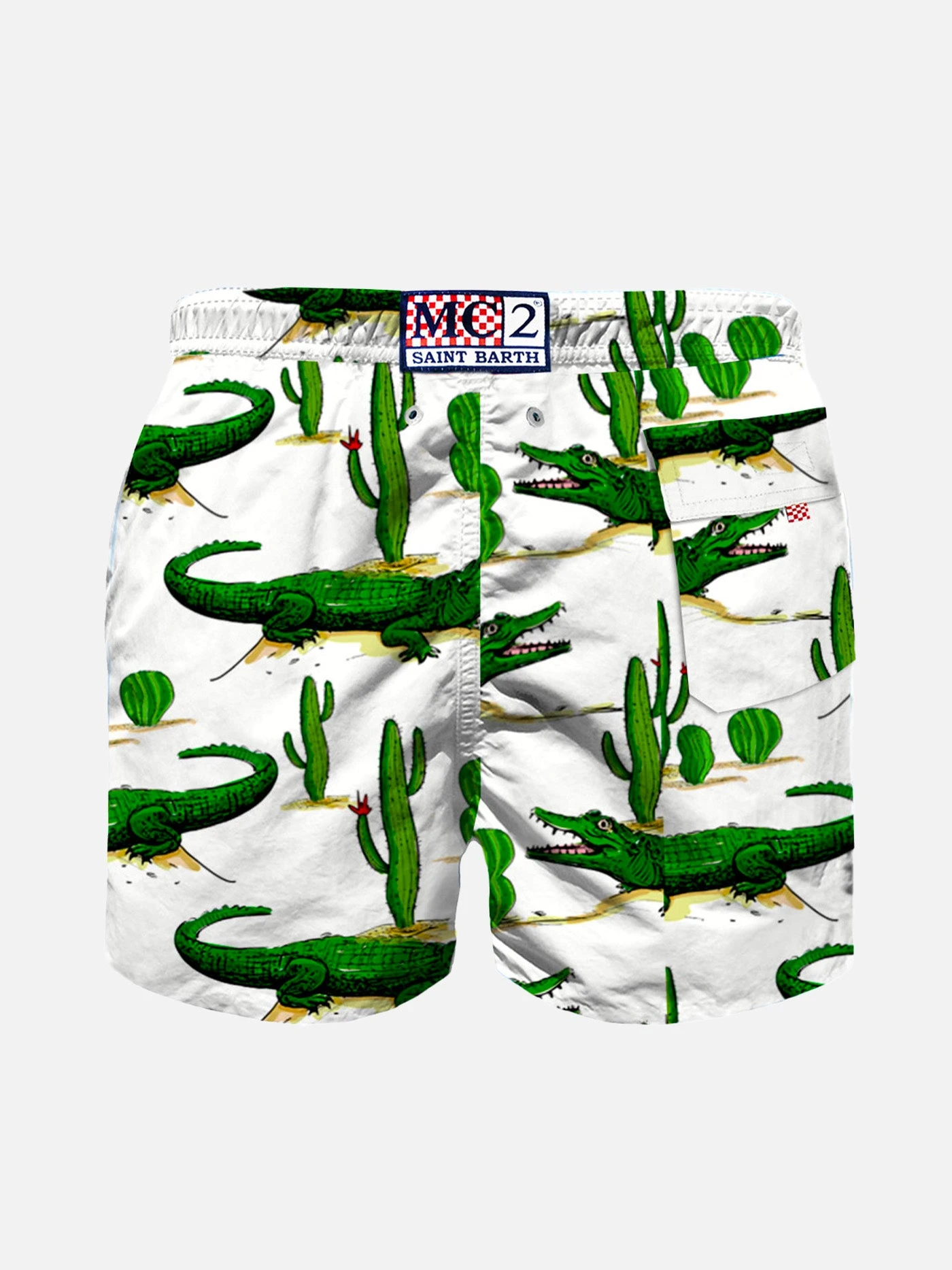 Boy Swim Shorts With Crocodile And Cactus Print 4 Boy Swim Shorts With Crocodile And Cactus Print - Image 2