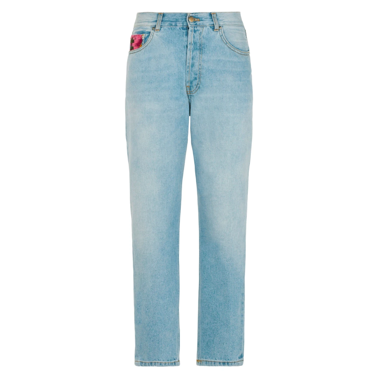 MC2 Saint Barth Woman Jeans With Pockets In Crochet 5 MC2 Saint Barth Woman Jeans With Pockets In Crochet - Image 4