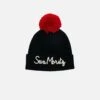 Kid Hat With Sun Moritz Embroidery And Pompon -MC2 Saint Barth Shop kid hat with sun moritz embroidery and pompon