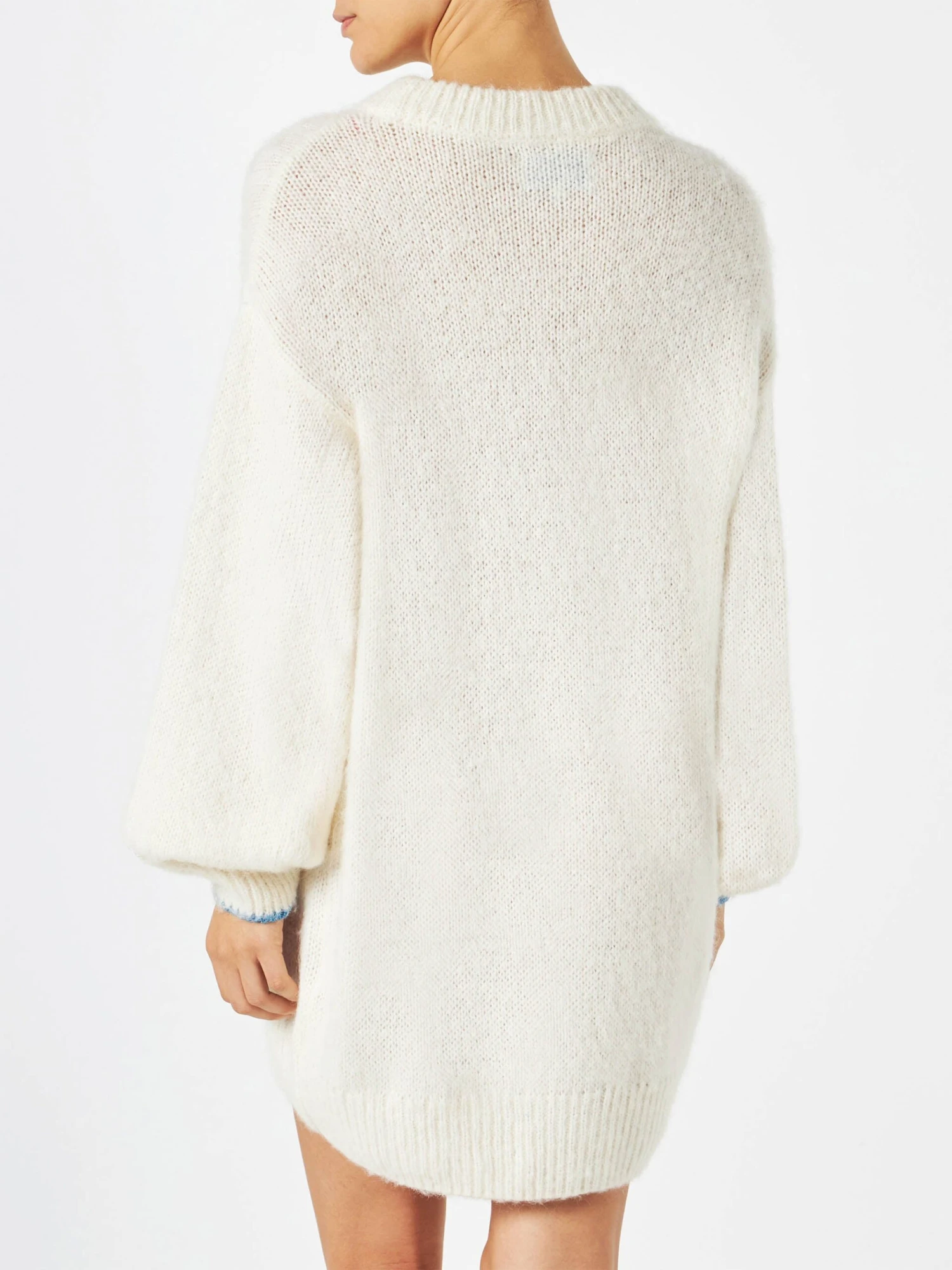 MC2 Saint Barth Woman Ultra Soft Knit Dress With Oltre Le Gambe C'è Di Più Embroidery | NIKI DJ SPECIAL EDITION 5 MC2 Saint Barth Woman Ultra Soft Knit Dress With Oltre Le Gambe C'è Di Più Embroidery | NIKI DJ SPECIAL EDITION - Image 3