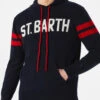Knitted Hoodie With St. Barth Print