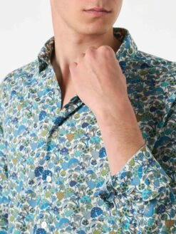 MC2 Saint Barth Man Muslin Cotton Sikelia Shirt With Mushroom Print | Made With Liberty Fabric 8 MC2 Saint Barth Man Muslin Cotton Sikelia Shirt With Mushroom Print | Made With Liberty Fabric -MC2 Saint Barth Shop liberty shirt cotton man 3