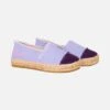 Lilac Canvas Espadrillas With Embroidery