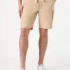 Beige Linen Bermuda Shorts