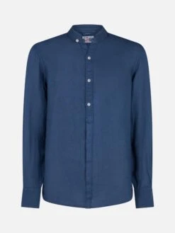 MC2 Saint Barth Man Blue Shirt 9 MC2 Saint Barth Man Blue Shirt -MC2 Saint Barth Shop linen shirt blue man 4