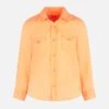 MC2 Saint Barth Boy Fluo Orange Linen Shirt 2 MC2 Saint Barth Boy Fluo Orange Linen Shirt -MC2 Saint Barth Shop linen watercolor orange shirt 1 1