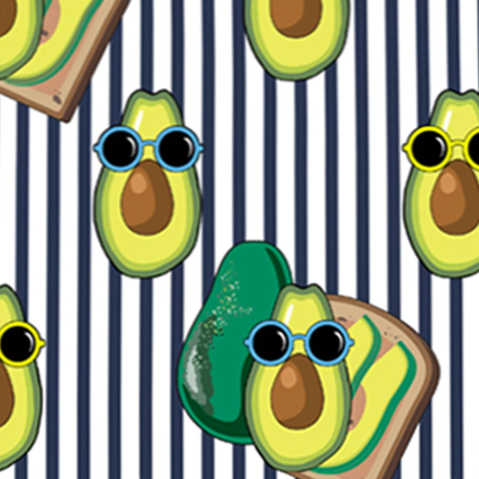 Boy Swim Shorts With Avocado Toast Print 5 Boy Swim Shorts With Avocado Toast Print - Image 3