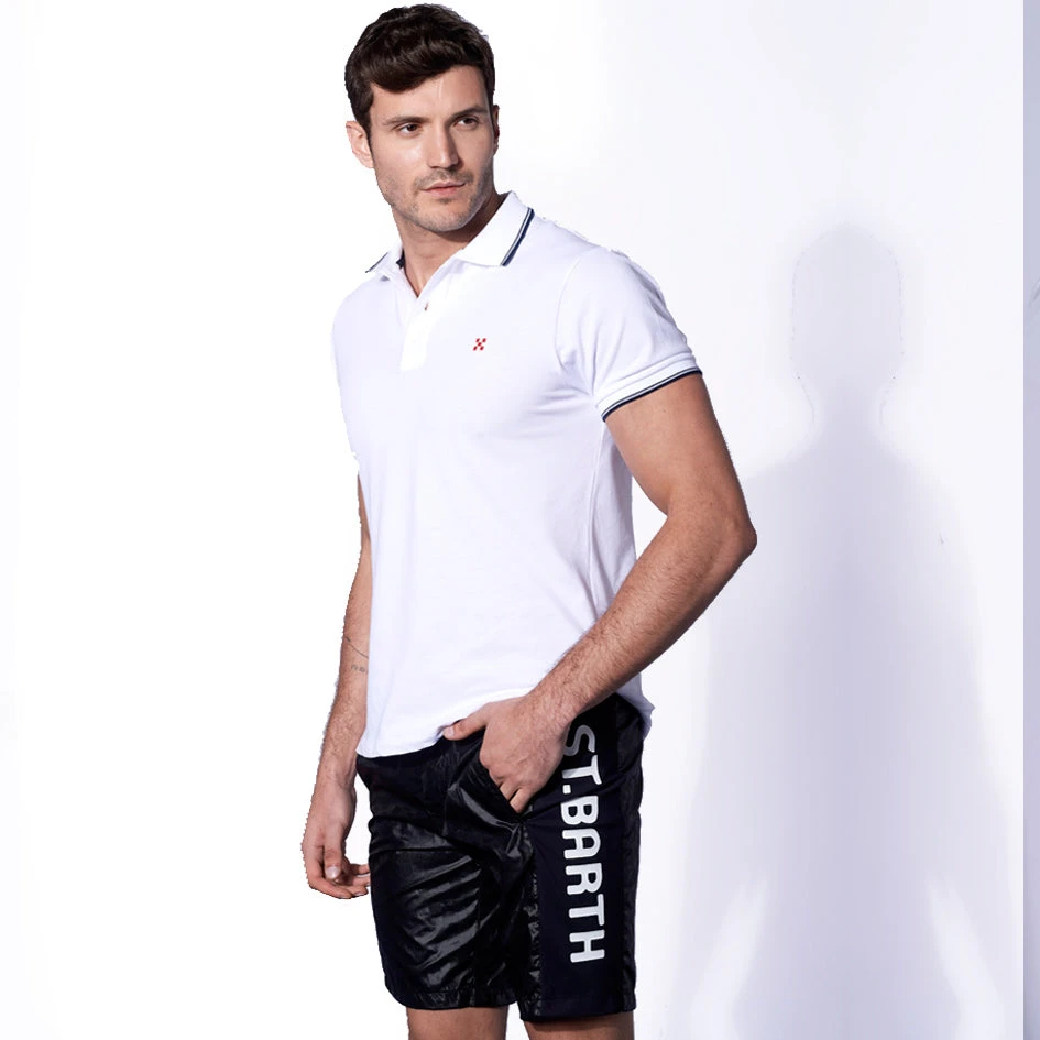 Check Swim Shorts With Contrast Lateral Band 7 Check Swim Shorts With Contrast Lateral Band - Image 5
