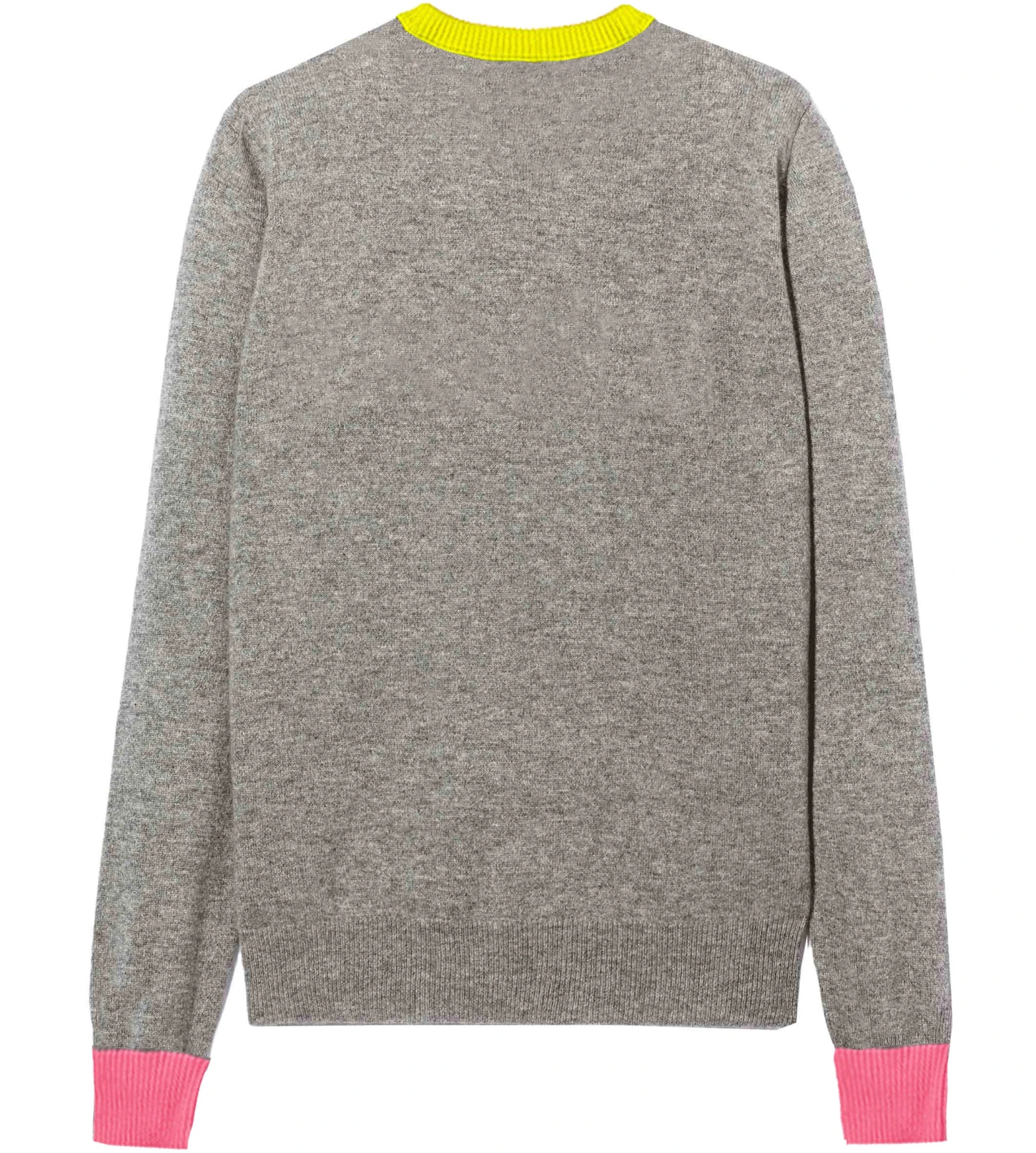 Woman Grey Sweater GIRL PWR Fluo Embroidery And Fluo Details 6 Woman Grey Sweater GIRL PWR Fluo Embroidery And Fluo Details - Image 4