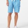 MC2 Saint Barth Man Linen Bermuda Shorts With White And Light Blue Majolica Print 2 MC2 Saint Barth Man Linen Bermuda Shorts With White And Light Blue Majolica Print -MC2 Saint Barth Shop maiolica linen bermuda shorts 1