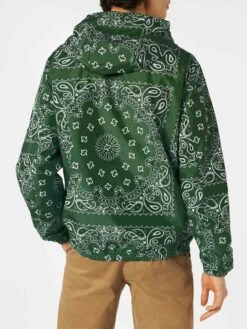 MC2 Saint Barth Man Hooded Lightweight Windbreaker With Bandanna Print -MC2 Saint Barth Shop man bandanna jacket hood 3