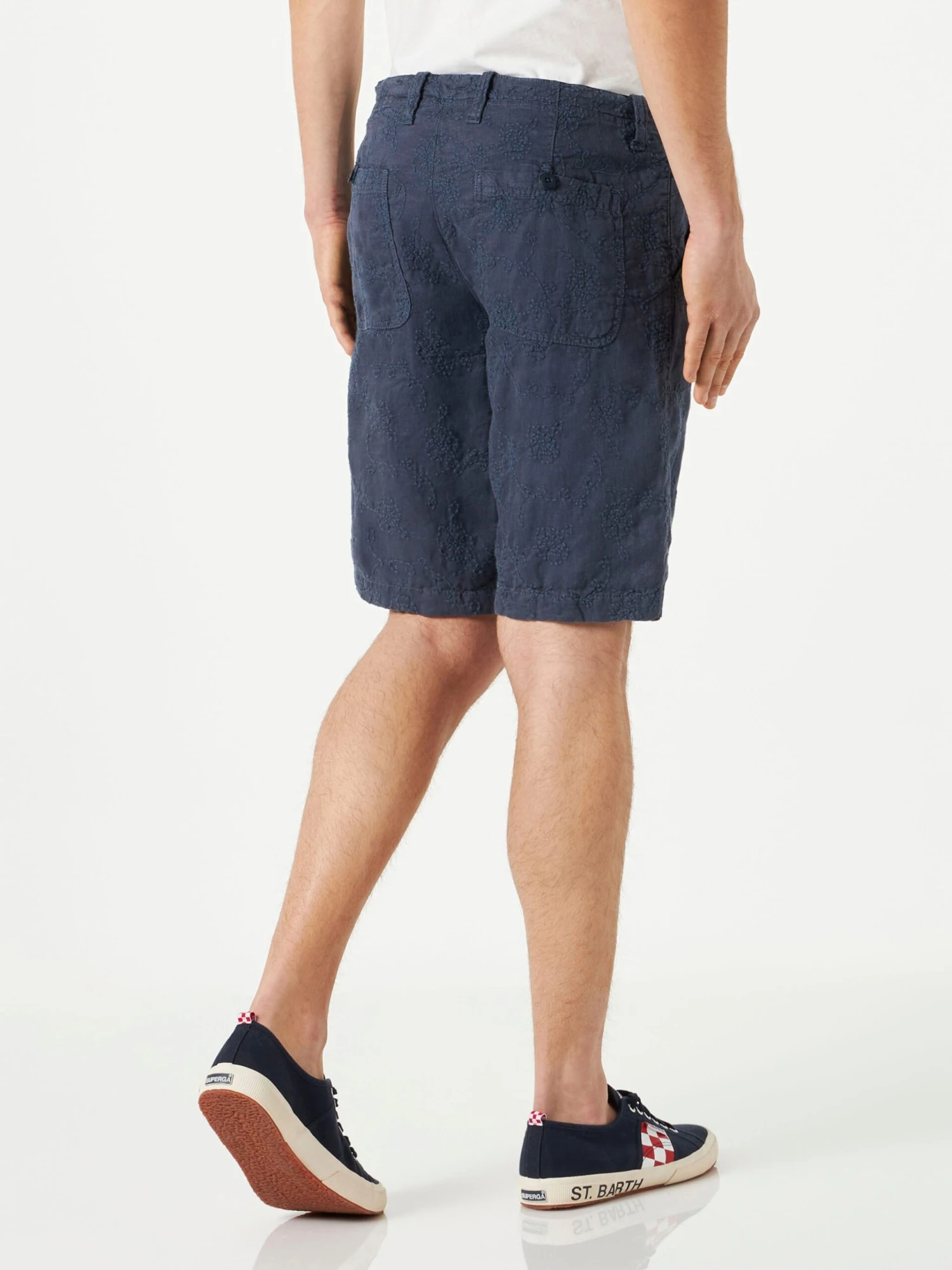 MC2 Saint Barth Blue Embroidered Bermuda Shorts 4 MC2 Saint Barth Blue Embroidered Bermuda Shorts - Image 2