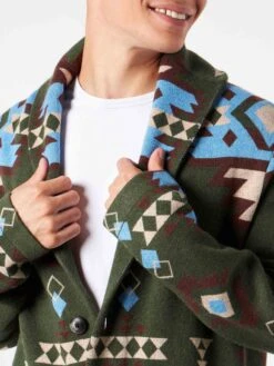 MC2 Saint Barth Man Knit Jacket With Embroidery 8 MC2 Saint Barth Man Knit Jacket With Embroidery -MC2 Saint Barth Shop man cardigan ikat buttons 3