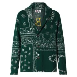 MC2 Saint Barth Man Knit Jacket With Bandanna Print 8 MC2 Saint Barth Man Knit Jacket With Bandanna Print -MC2 Saint Barth Shop man cardigan paisley green 4