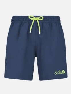 MC2 Saint Barth Man Blue Navy Comfort Swim Shorts