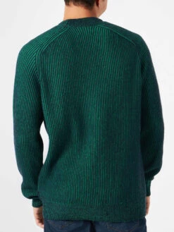 MC2 Saint Barth Man Green Half-turtleneck Ribbed Sweater 7 MC2 Saint Barth Man Green Half-turtleneck Ribbed Sweater -MC2 Saint Barth Shop man half turtleneck ribbed blue sweater3