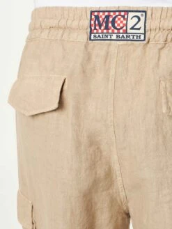 Man Beige Linen Bermuda Shorts -MC2 Saint Barth Shop man linen bermuda beige 3 cb2296c0 d8bc 47f0 8892 16622708ce88