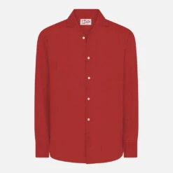 MC2 Saint Barth Man Burgundy Linen Pamplona Shirt 7 MC2 Saint Barth Man Burgundy Linen Pamplona Shirt -MC2 Saint Barth Shop man linen collection shirt burgundy