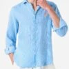 MC2 Saint Barth Man Striped Linen Pamplona Shirt