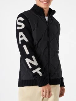 MC2 Saint Barth Man Black Padded Jacket -MC2 Saint Barth Shop man padded jacket black 3
