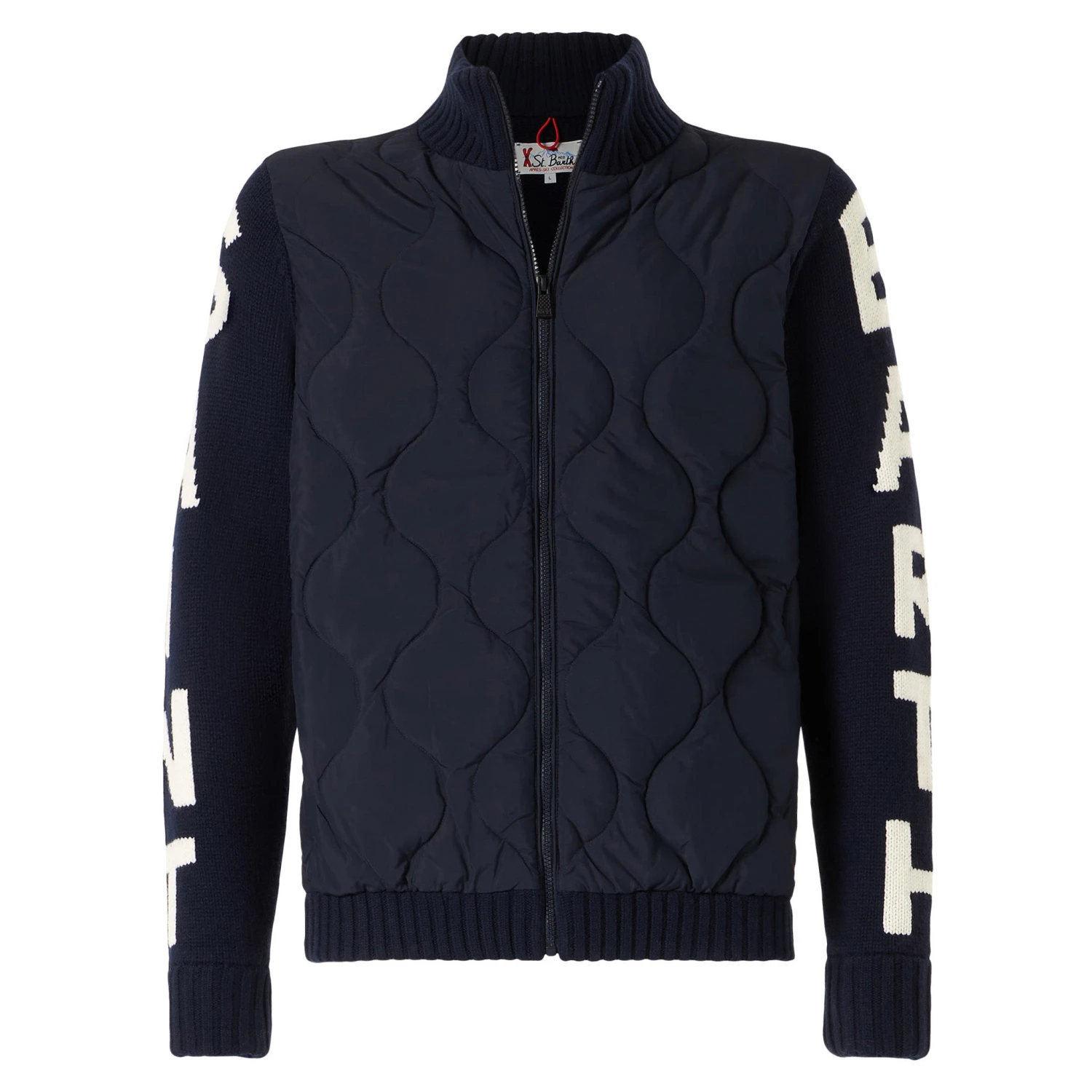 MC2 Saint Barth Man Blue Padded Jacket 6 MC2 Saint Barth Man Blue Padded Jacket - Image 4