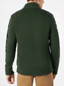 MC2 Saint Barth Man Military Green Padded Jacket -MC2 Saint Barth Shop man padded jacket green 2