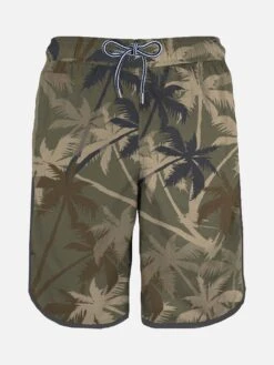 Boardshorts With Palms Print