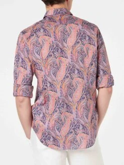 MC2 Saint Barth Man Muslin Cotton Sikelia Shirt With Paisley Print | Made With Liberty Fabric 7 MC2 Saint Barth Man Muslin Cotton Sikelia Shirt With Paisley Print | Made With Liberty Fabric -MC2 Saint Barth Shop man shirt multicolorpaisley print 3