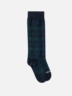 MC2 Saint Barth Man Long Socks With Tartan Jacquard