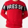 Man Sweater With Apres Ski Lettering 2 Man Sweater With Apres Ski Lettering -MC2 Saint Barth Shop man sweater embroidery red 1