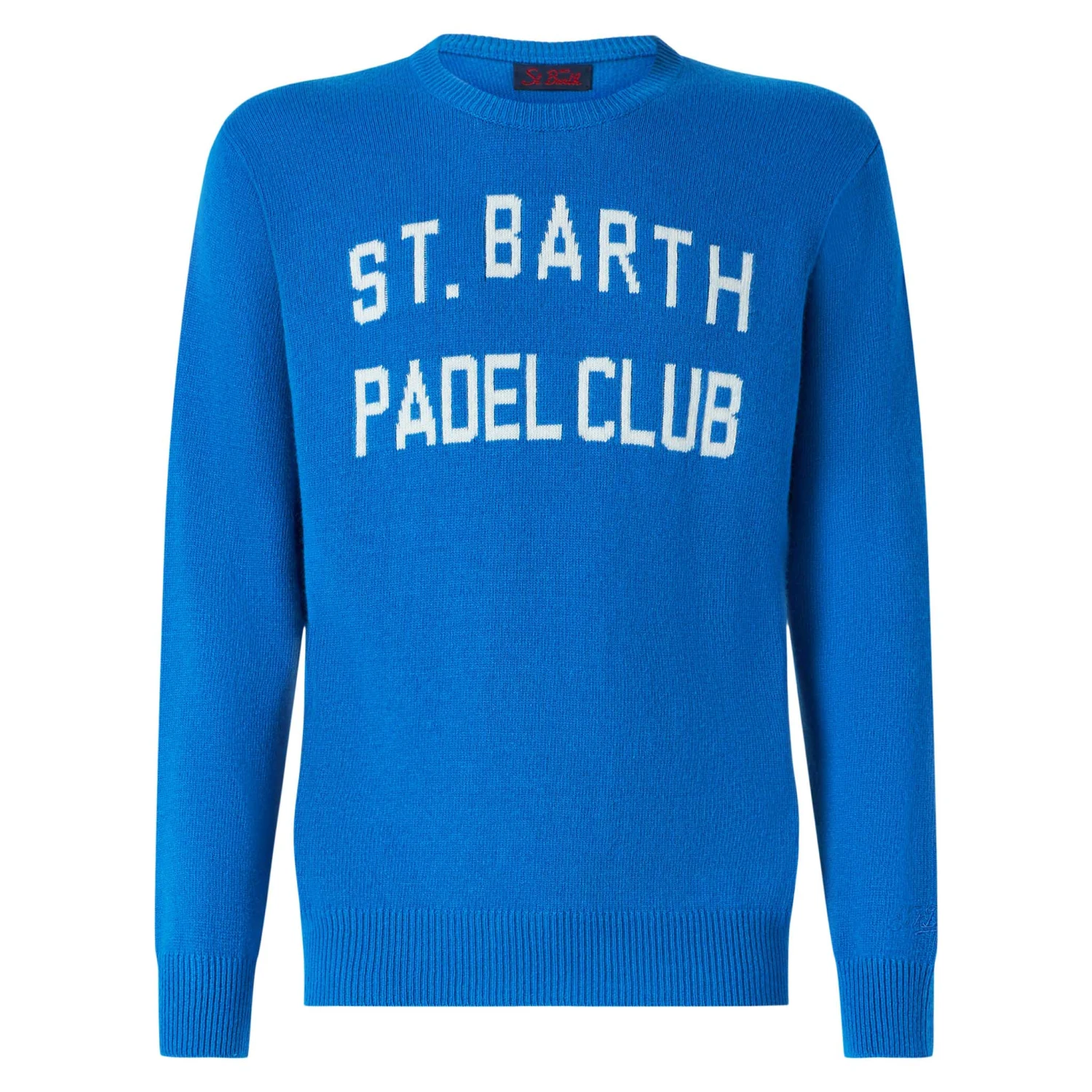 Man Sweater With St. Barth Padel Club Jacquard 6 Man Sweater With St. Barth Padel Club Jacquard - Image 4