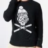 Man Black Sweater Off Piste Skull -MC2 Saint Barth Shop man sweater off piste blue 1