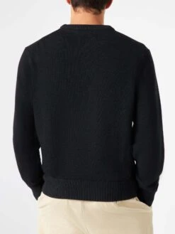Man Black Sweater Off Piste Skull 8 Man Black Sweater Off Piste Skull -MC2 Saint Barth Shop man sweater off piste blue 2