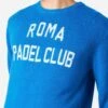 Man Sweater With Roma Padel Club Jacquard -MC2 Saint Barth Shop man sweater roundneck embroidery 3