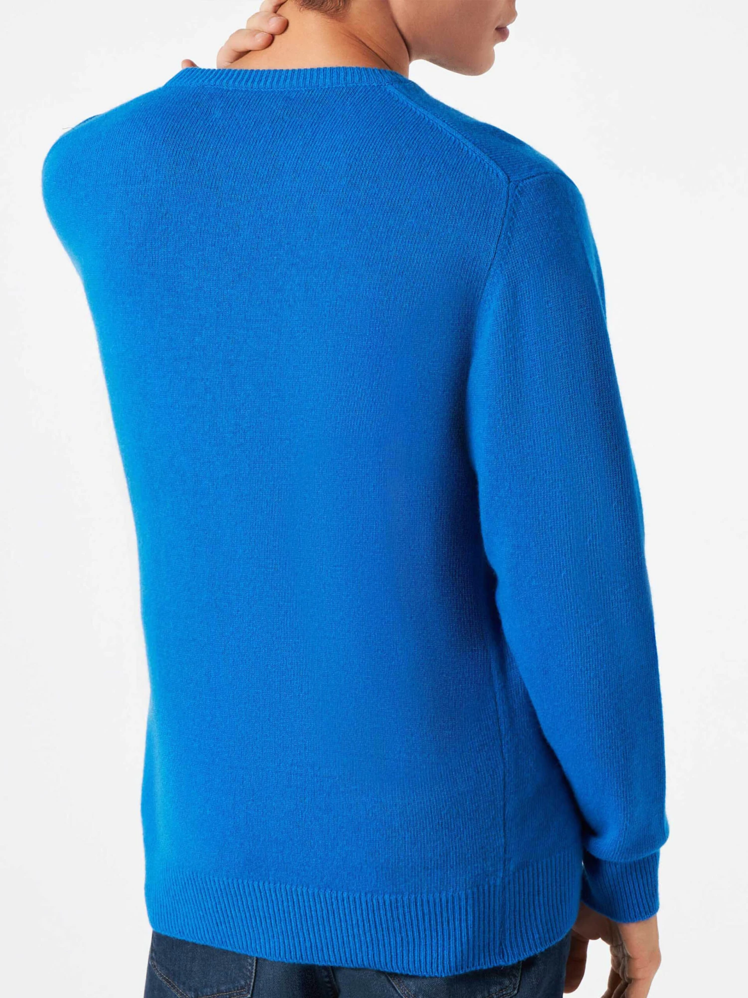 Man Sweater With St. Barth Padel Club Jacquard 5 Man Sweater With St. Barth Padel Club Jacquard - Image 3