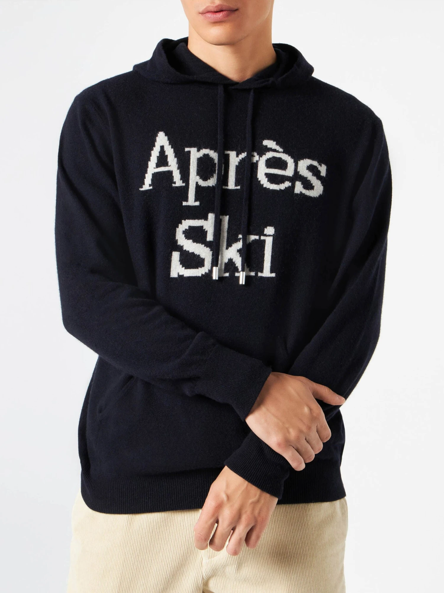 Man Hoodie Sweater With Après Ski Embroidery 3 Man Hoodie Sweater With Après Ski Embroidery