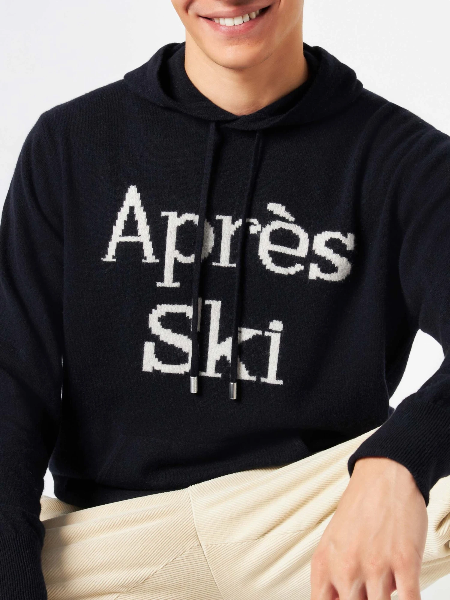 Man Hoodie Sweater With Après Ski Embroidery 4 Man Hoodie Sweater With Après Ski Embroidery - Image 2
