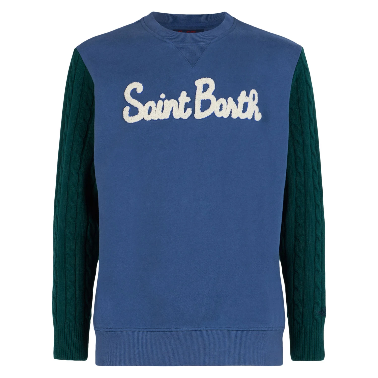 MC2 Saint Barth Man Sweatshirt With Knitted Sleeves 6 MC2 Saint Barth Man Sweatshirt With Knitted Sleeves - Image 4