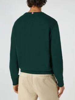 MC2 Saint Barth Cotton Sweatshirt With Gentleman Driver Cortina 1986 Writing -MC2 Saint Barth Shop man sweatshirt green longsleeved 3