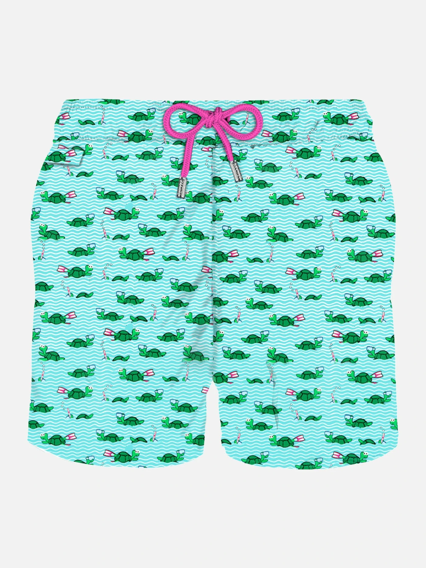 MC2 Saint Barth Man Light Fabric Swim Shorts With Swimmer Turtle Print 3 MC2 Saint Barth Man Light Fabric Swim Shorts With Swimmer Turtle Print