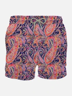 MC2 Saint Barth Man Classic Swim Shorts With Paisley Print | LIBERTY SPECIAL EDITION