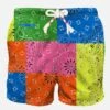 MC2 Saint Barth Man Swim Shorts With Bandanna Multicolor Print 2 MC2 Saint Barth Man Swim Shorts With Bandanna Multicolor Print -MC2 Saint Barth Shop man swimshorts bandanna round fluo