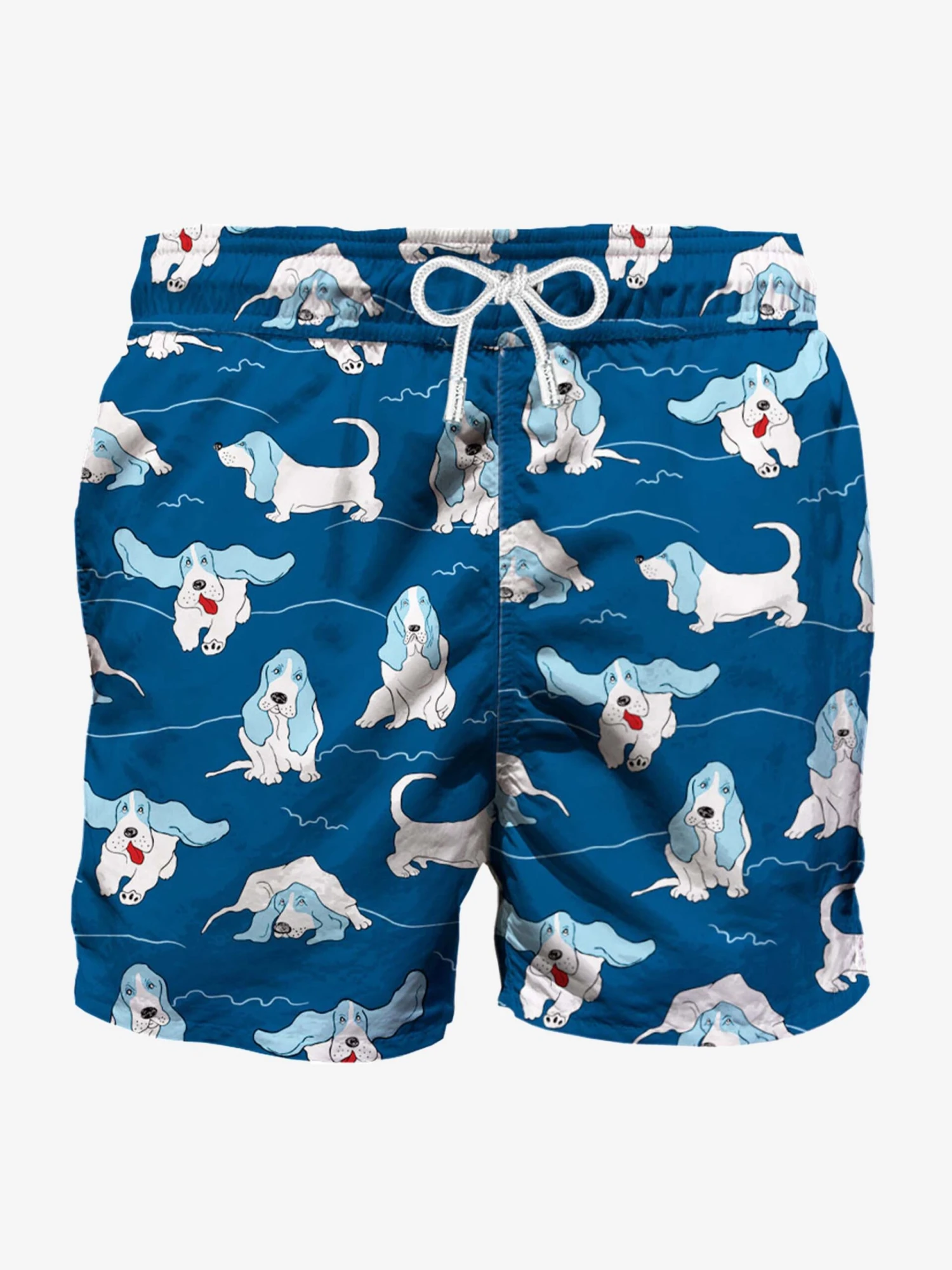 Basset Hound Man Swim Shorts 3 Basset Hound Man Swim Shorts