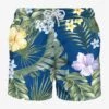 Light Fabric Man Swim Shorts Tropical Print -MC2 Saint Barth Shop man swimshorts flowers blue 1