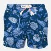 MC2 Saint Barth Man Swim Shorts With Blue Flower Print -MC2 Saint Barth Shop man swimshorts indiatik pattern