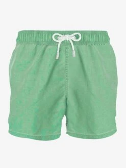 MC2 Saint Barth Acid Green Delavè Man Swim Shorts